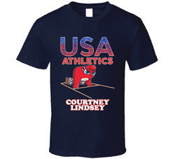 Courtney Lindsey Team Usa Athletics Paris 2024 Fan T Shirt