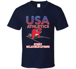 Sydney Mclaughlin-levrone Team Usa Athletics Paris 2024 Fan T Shirt