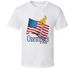 Ozempics 2024 Us Flag Olympics Parody T Shirt Ozempics 2024 Us Flag Olympics Parody T Shirt