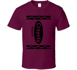 Crayola Burgundy Crayon Funny Halloween Costume T Shirt Crayola Burgundy Crayon Funny Halloween Costume T Shirt
