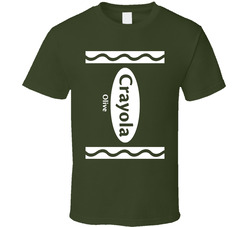 Crayola Olive Crayon Funny Halloween Costume T Shirt Crayola Olive Crayon Funny Halloween Costume T Shirt