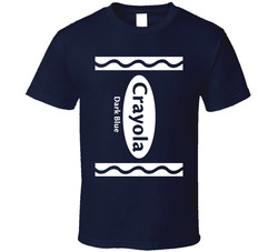 Crayola Dark Blue Crayon Funny Halloween Costume T Shirt Crayola Dark Blue Crayon Funny Halloween Costume T Shirt