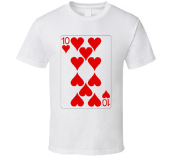 Ten Of Hearts Playing Card Group Halloween Costume T Shirt Ten Of Hearts Playing Card Group Halloween Costume T Shirt