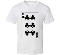 Six Of Clubs Playing Card Group Halloween Costume T Shirt Six Of Clubs Playing Card Group Halloween Costume T Shirt
