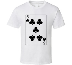 Five Of Clubs Playing Card Group Halloween Costume T Shirt Five Of Clubs Playing Card Group Halloween Costume T Shirt