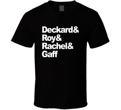 Deckard & Roy & Rachel & Gaff Blade Runner Movie Fan T Shi