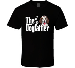 English Setter The Dogfather Father's Day T Shirt