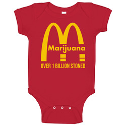 Marijuana Over 1 Billion Stoned Mary Jane Weed Pot Baby One Piece