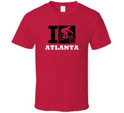 I Cycle Atlanta Biking Cycling T Shirt