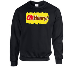 Oh Henry Candy Bar Old School Crewneck Sweatshirt Crewneck Sweatshirt