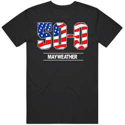 Mayweather 50-0 Boxing Hitam T Shirt