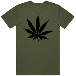 Weed Leaf Army Military Green T Shirt Weed Leaf Army Military Green T Shirt