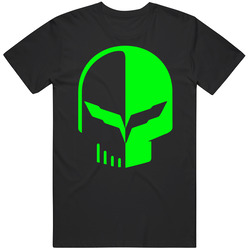 Corvette C7r C6r Zo6 Gm Power Racing Skull Logo T Shirt