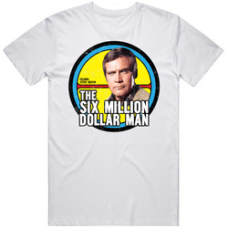 The Six Million Dollar Man Worn Look T Shirt The Six Million Dollar Man Worn Look T Shirt