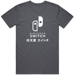 Nintendo Switch Japanese Inpsired - Grey T Shirt