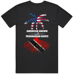 American Grown With Trinidadian Roots Palm Tree T Shirt