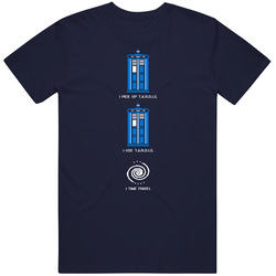 8-bit Tardis (women's) T Shirt