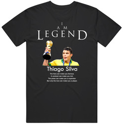 Thiago Silva Brazil Legend Soccer Futbol T Shirt