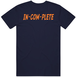 Incomplete Denver Broncos Football T Shirt Incomplete Denver Broncos Football T Shirt