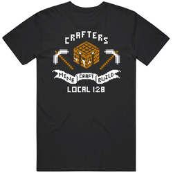 T-Shirt Minecraft University Creeper Crafters Local 128 Logo Tee Siza S To 6XL T Shirt