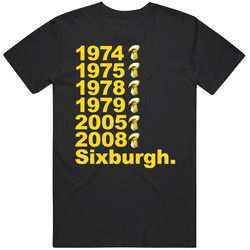 Pittsburgh Sixburgh Pitt Steel Curtain Six T Shirt