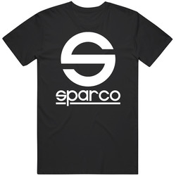 Sparco Logos Black T Shirt