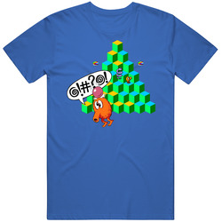 Qbert Video Game Cartoon Retro Funny T Shirt Qbert Video Game Cartoon Retro Funny T Shirt