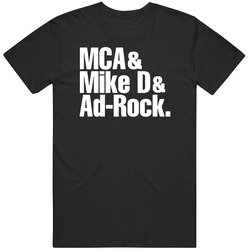 New Beastie Boys Mca Mike D Ad-rock Music Black T Shirt New Beastie Boys Mca Mike D Ad-rock Music Black T Shirt