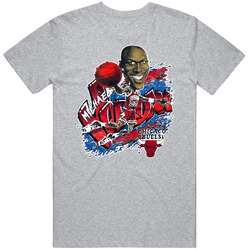 Michael Jordan Chicago Basketball Caricature T Shirt