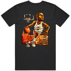 Vintage Houston Rockets Charles Barkley Caricature Cartoon T Shirt
