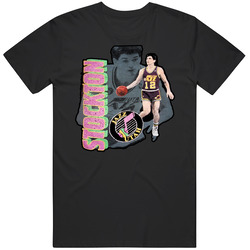 John Stockton Retro Basketball T Shirt