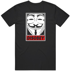 Disobey Anonymous Black T Shirt
