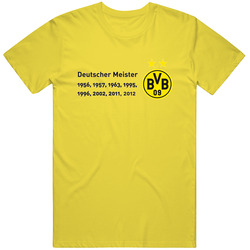 Borussia Dortmund Deutscher Meister Football Soccer T Shirt