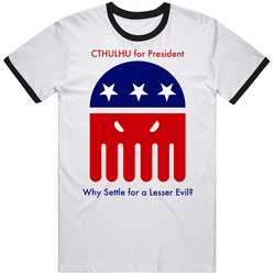 Cthulhu For President Parody Funny Lovecraft T Shirt