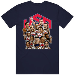 Usa Dream Team 2012 London Gold Basketball Lebron Kobe T Shirt