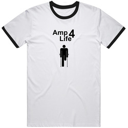 Amp4Life T Shirt (Black Ringer) T Shirt Amp4Life T Shirt (Black Ringer) T Shirt