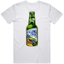 Wacky Packages Croc Funny Beer Drink Retro T Shirt