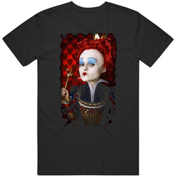 Queen Of Hearts Alice In Wonderland Tim Burton Movie T Shirt