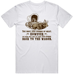 Oregon Trail Meat Wagon Funny T Shirt