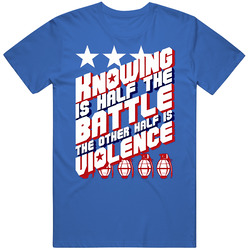 Knowing Is Half The Battle Funny Gi Joe Parody T Shirt