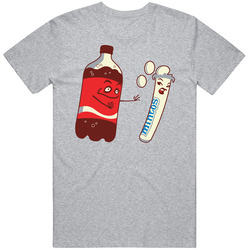 Coke And Mentos Funny Parody T Shirt