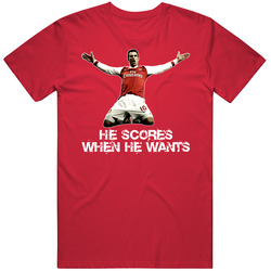 Robin Van Persie He Scores When He Wants T Shirt