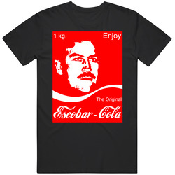 Pablo Escobar Drug Lord Coke Columbian Cartel Black T Shirt Pablo Escobar Drug Lord Coke Columbian Cartel Black T Shirt