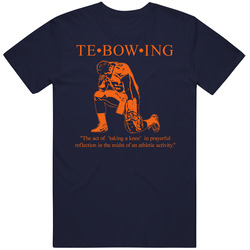The Definition Of Tebowing Football T Shirt