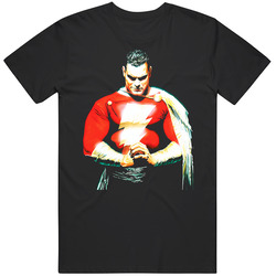 Shazam Superhero Comic Retro Vintage Black T Shirt