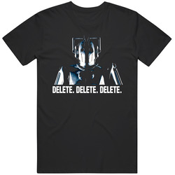Doctor Who Cyberman Delete T Shirt Doctor Who Cyberman Delete T Shirt
