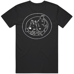 Tintin Classic Retro Cartoon T Shirt