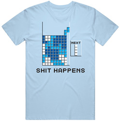 Tetris Crap Happens Video Game T Shirt Tetris Crap Happens Video Game T Shirt