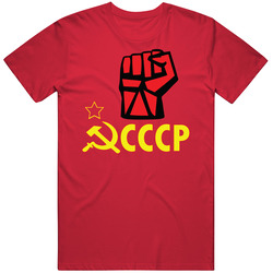 Cccp Russia And Red Fist T Shirt