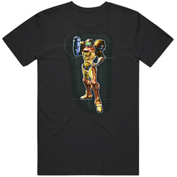 Metroid Samus Aran Sci Fi Video Game T Shirt